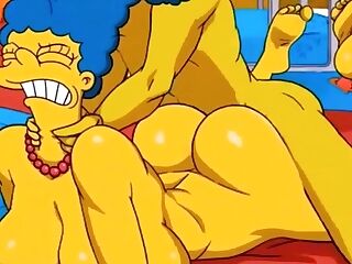 Marge Simpson Booty-fucked In Gym Locker Room - Pornography Animation